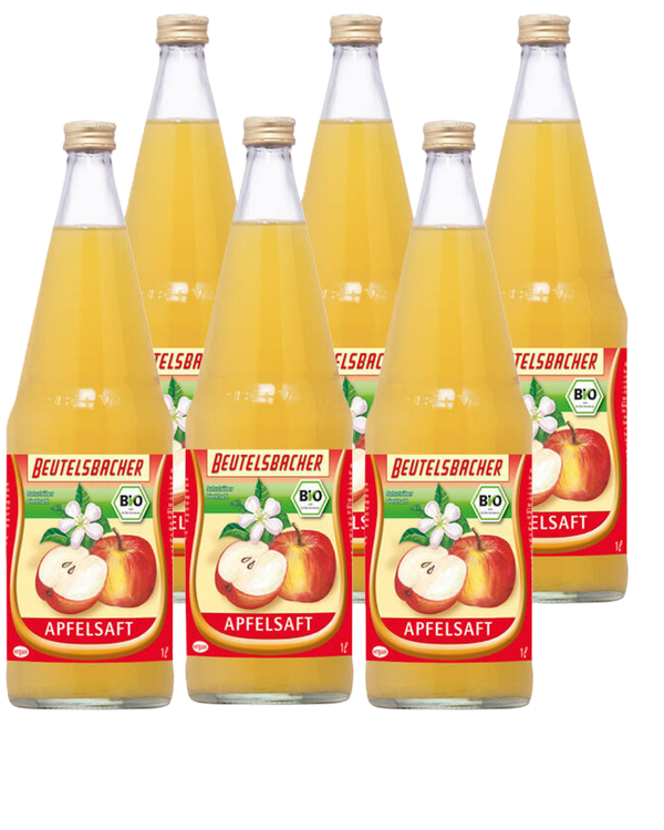 Produktfoto zu 6-er Kasten Apfelsaft trüb 1 l