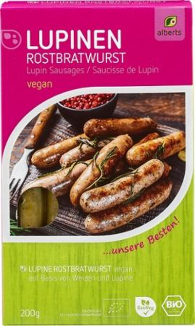 Produktfoto zu Lupinen Rostbratwurst 200g