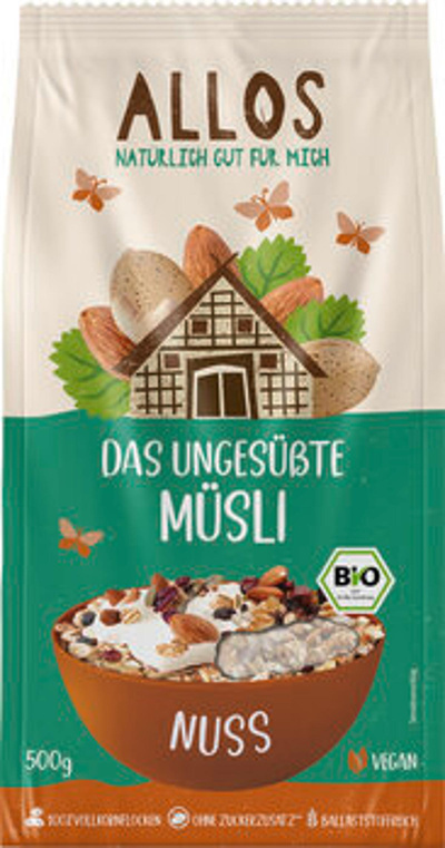 Produktfoto zu Das Ungesüßte Nuss-Müsli