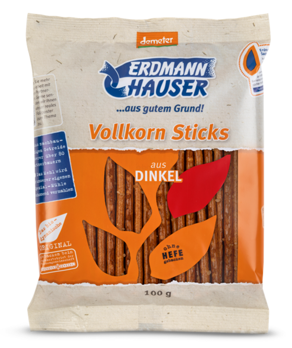 Produktfoto zu Dinkelvollkornsticks 100g