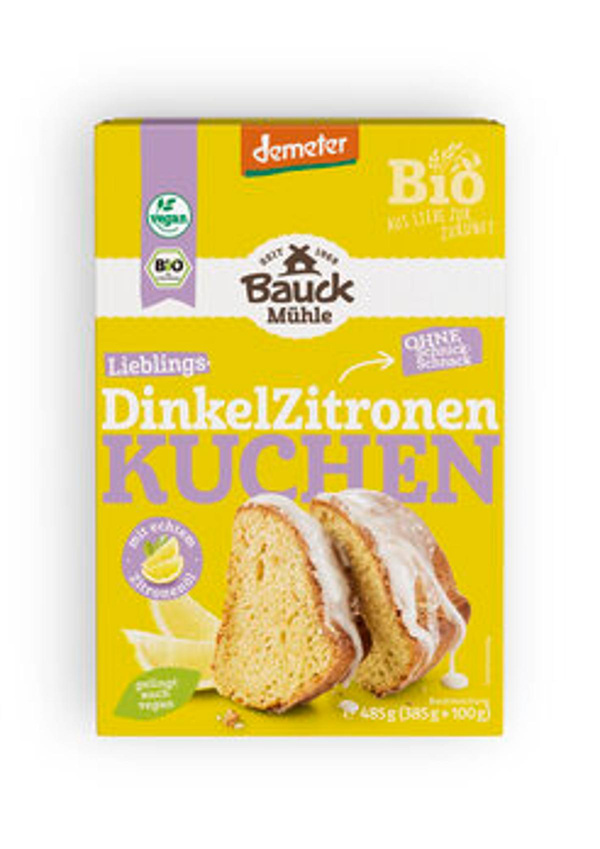 Produktfoto zu Dinkel Zitronenkuchen Backmis.