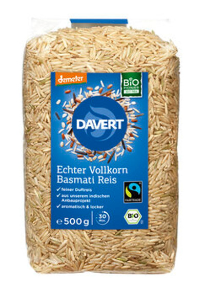 Produktfoto zu Echter Basmati Reis, Vollkorn 500g