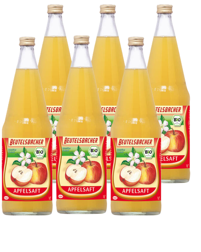Produktfoto zu 6-er Kasten Apfelsaft trüb 1 l