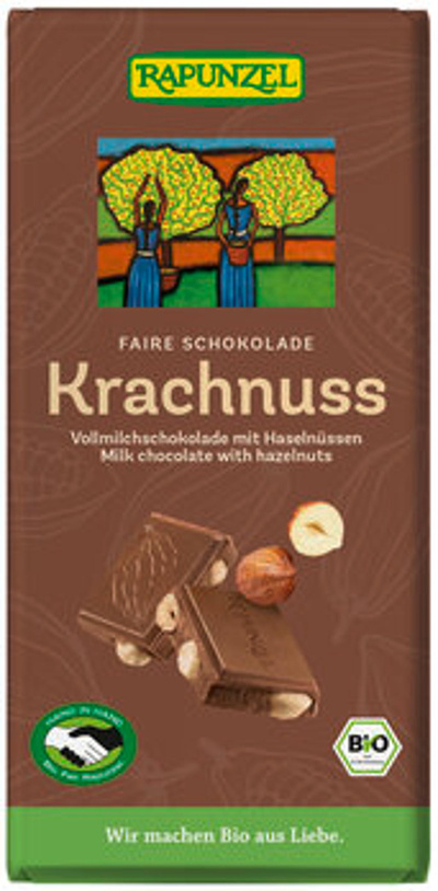 Produktfoto zu Vollmilchschokolade Krachnuss