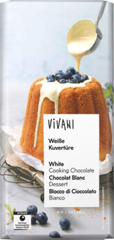 Produktfoto zu Kuvertüre weiß Tafelformat