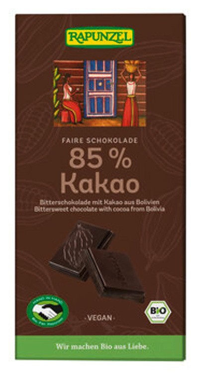 Produktfoto zu Bitterschokolade 85% Kakao