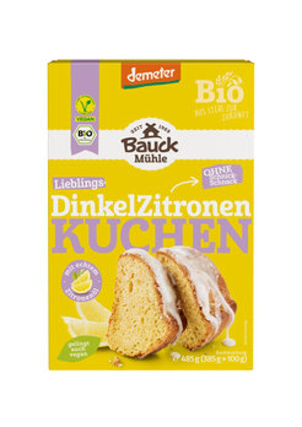 Produktfoto zu Dinkel Zitronenkuchen Backmis.