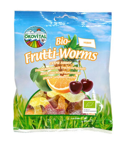 Produktfoto zu Bio Frutti-Worms 80g