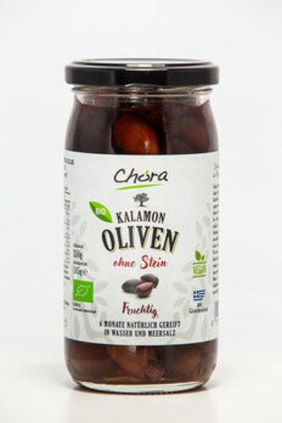 Produktfoto zu Kalamon Oliven ohne Stein 185g