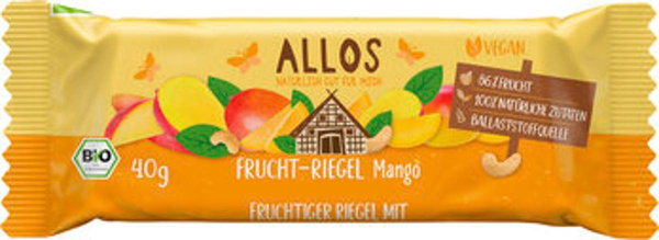 Produktfoto zu Fruchtriegel Mango 40g