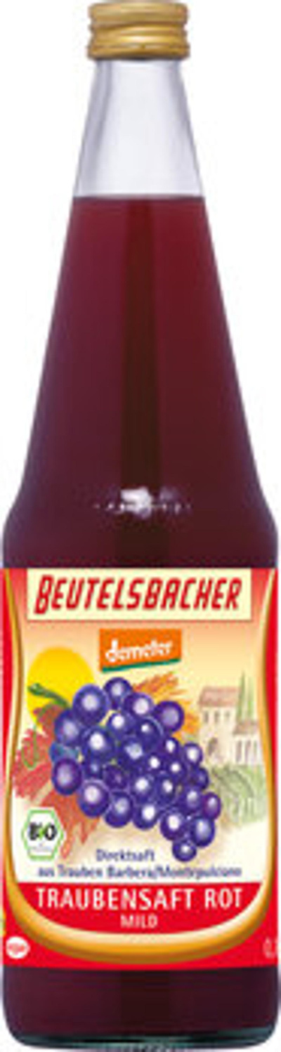 Produktfoto zu Traubensaft rot, demeter 0,7