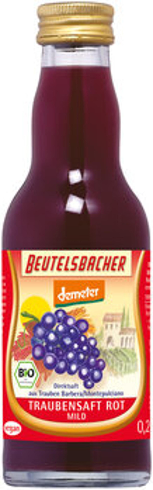 Produktfoto zu Traubensaft rot, 0,2l